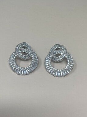 Shashi | Statement Earrings in Silver